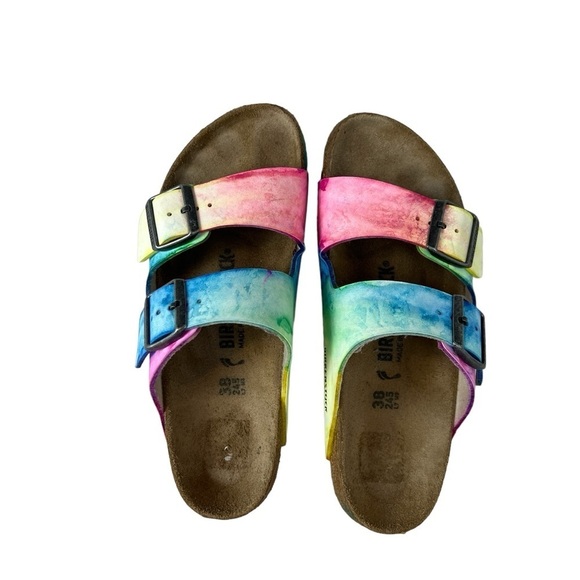 Birkenstock Shoes - Custom Made Tie-Dye Birkenstock Arizona